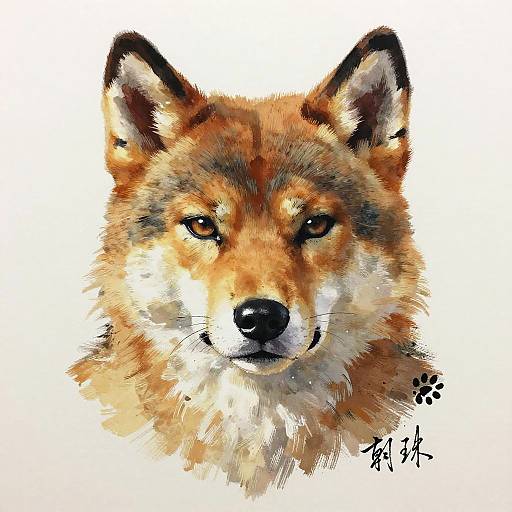 Furry Male Self-Portrait with Tufted Fur