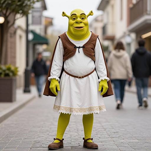 Photograph of a yellow, smiling Gru from 