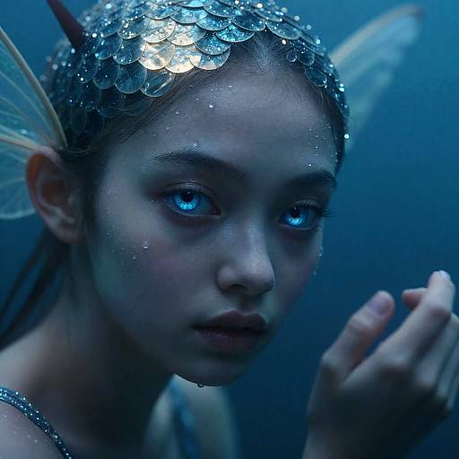 Mystical Pixie with Glistening Scales