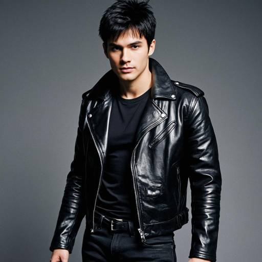 Jack Slater Cosplay in Black Leather