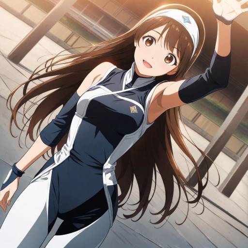 Aesthetic Hinata Hyuga: Dynamic Outdoor Training