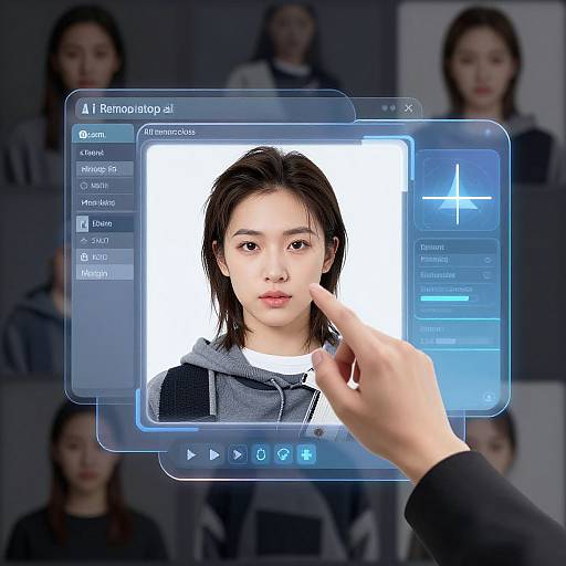 AI Interface Editing Human Portrait