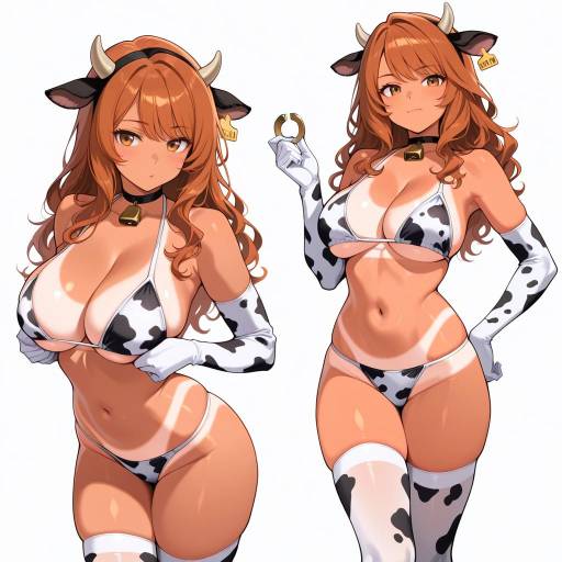 Athletic Cowgirl in Unique Attire