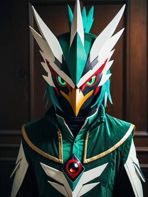 Realistic Decidueye Cosplay Photography