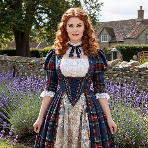 Elegant British-Themed Garden Portrait