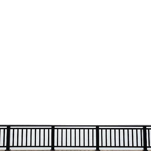 Minimal Bridge Over Water With Border