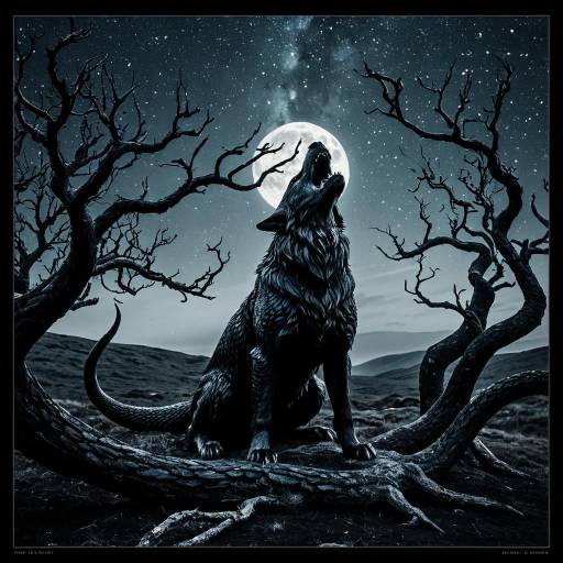 Astrophotography of Jörmungandr and Fenrir Under Full Moon