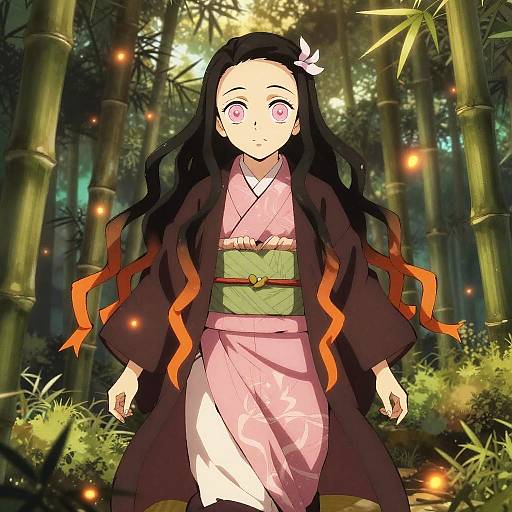 Nezuko in Serene Bamboo Grove