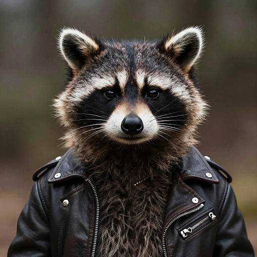 Edgy Anthropomorphic Raccoon Character