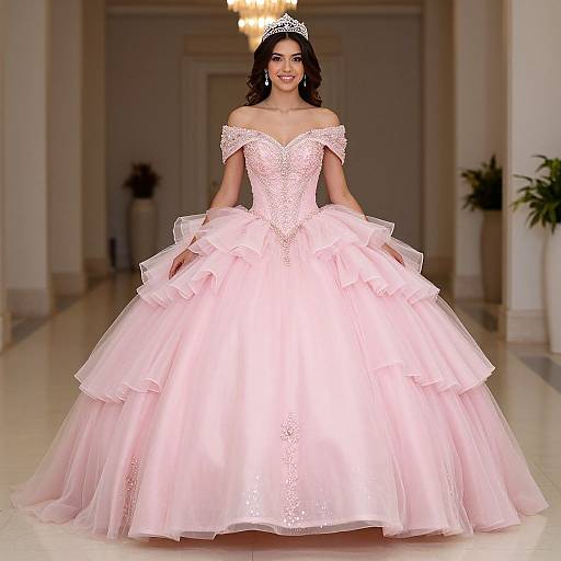 Elegant Pink Quinceañera Dress Showcase