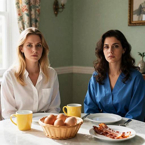 Breakfast Scene with Two Women