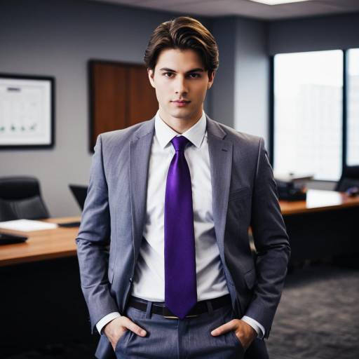 Stylish Male Office Wear Suit Portrait