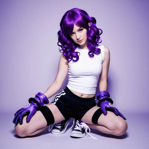 Vibrant Inkling Cosplay with Tentacle Hair
