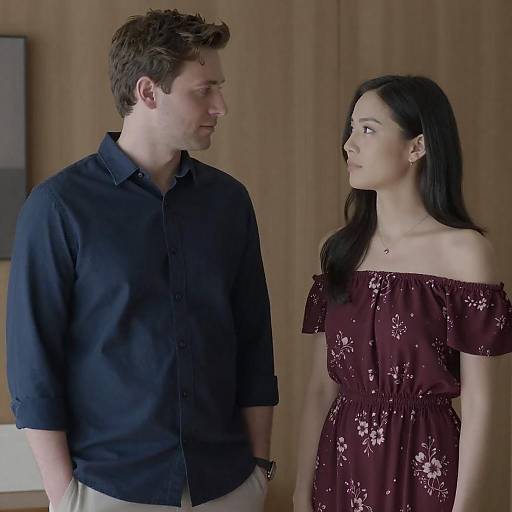 Indoor Portrait of Couple in Harmony