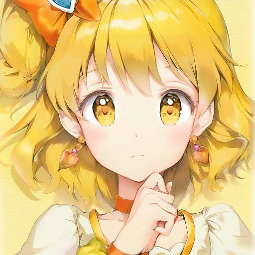 Illustration of Cure pine, precure in the style of Anmi