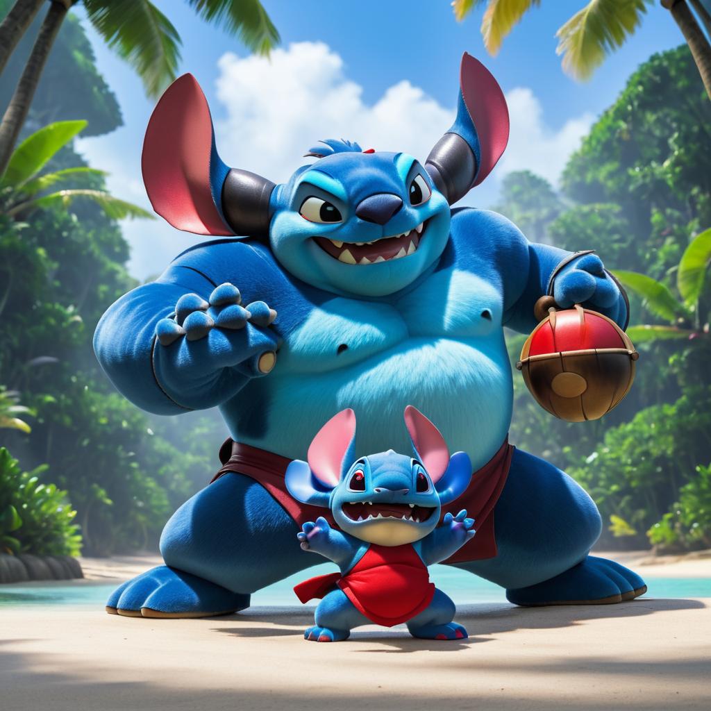 Stitch vs. Captain Gantu Showdown