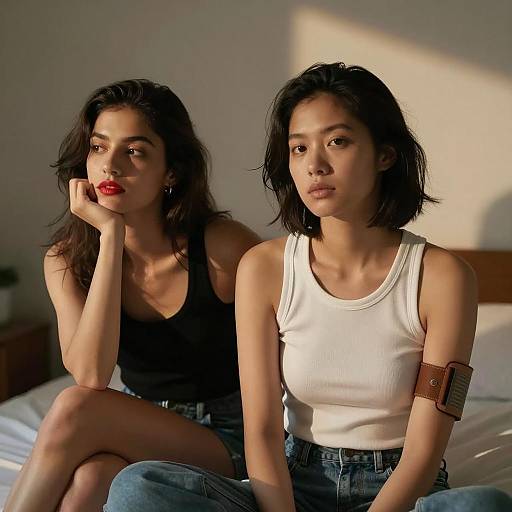 Intimate Moment Between Two Women