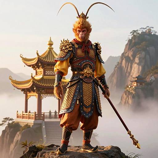 Sun Wukong the Monkey King in Celestial Armor