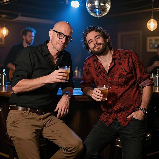 Evening Vibes at a Dimly Lit Bar