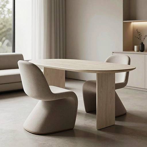 Futuristic AI-Designed Minimalist Furniture