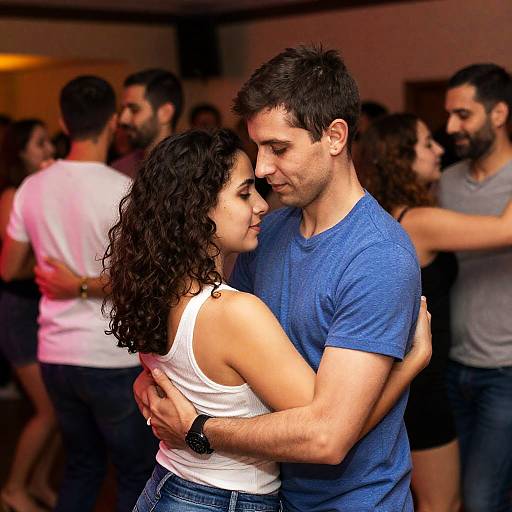 Couple Dancing Intimately at Party