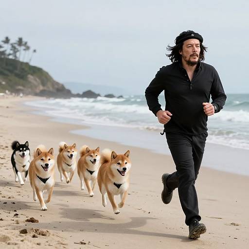 Che Guevara and Elon Musk Running