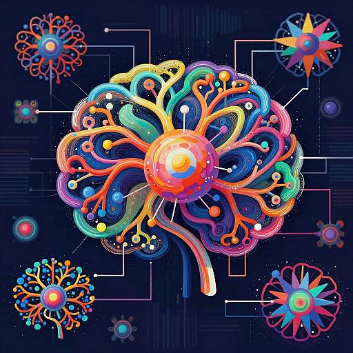 AI Algorithmic Art Generator Scene