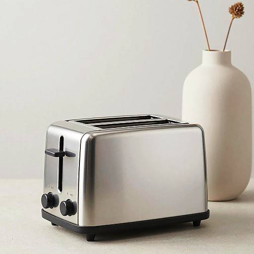Modern Industrial Toaster and Vase Design