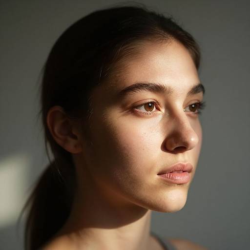 Photorealistic Half-Lit Headshot Portrait