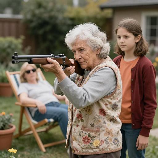 Garden Duo: Aiming with Style