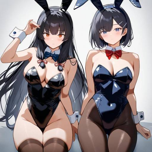 Playful Bunny Girls in Stylish Attire