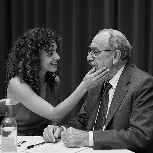 Intimate Black and White Portrait