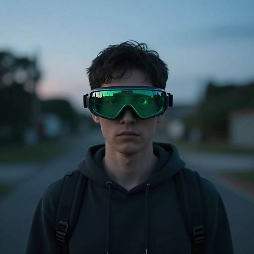 Photorealistic Metaverse Gaze at Dusk