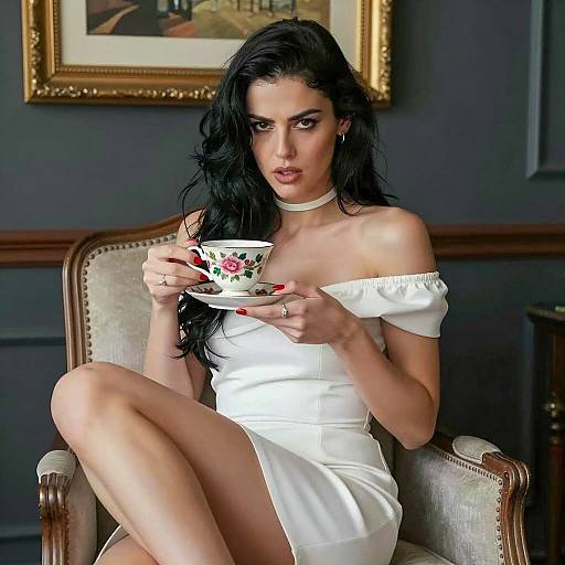 Elegant Woman in Intense Portrait