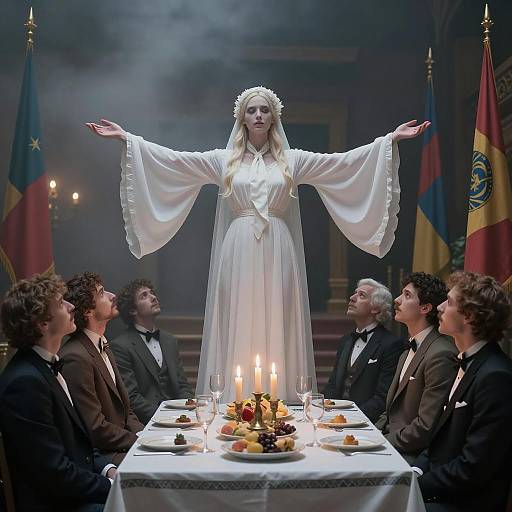 Ethereal Gathering of Elegance and Mystery