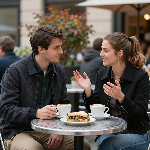 Charming Outdoor Café Moment