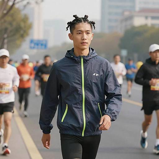 Athlete with High Top Twists in Marathon