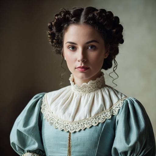 Elegant Emilia Cosplay in Renaissance Style
