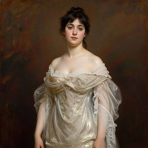 Elegant Woman in Bouguereau Style