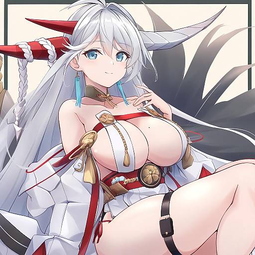 Illustration of Hakuryuu (azur lane), azur lane in the style of Minosu