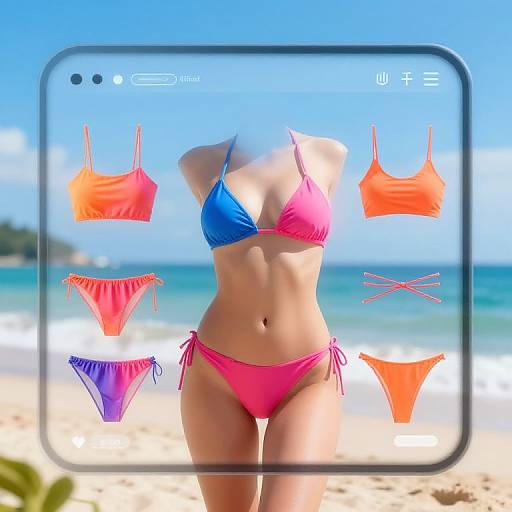 Futuristic Bikini AI Fashion Visualizer