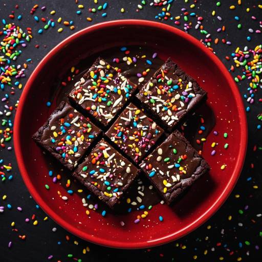 Chocolate Fudge Brownies with Rainbow Sprinkles