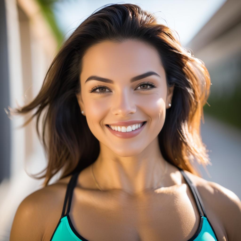 Radiant Smile Close-Up Portrait Photography