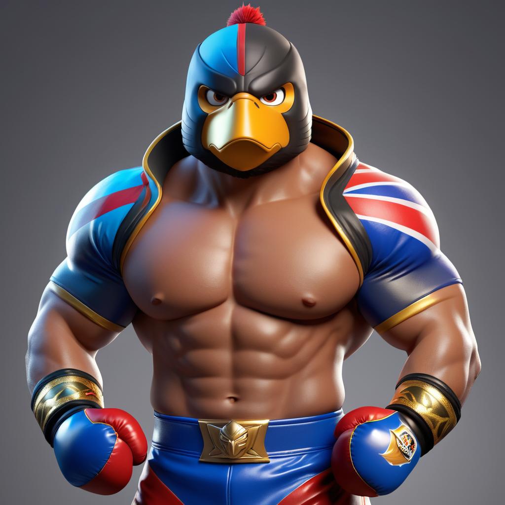 Wrestler Falcon: Boxing Fighter Concept Art