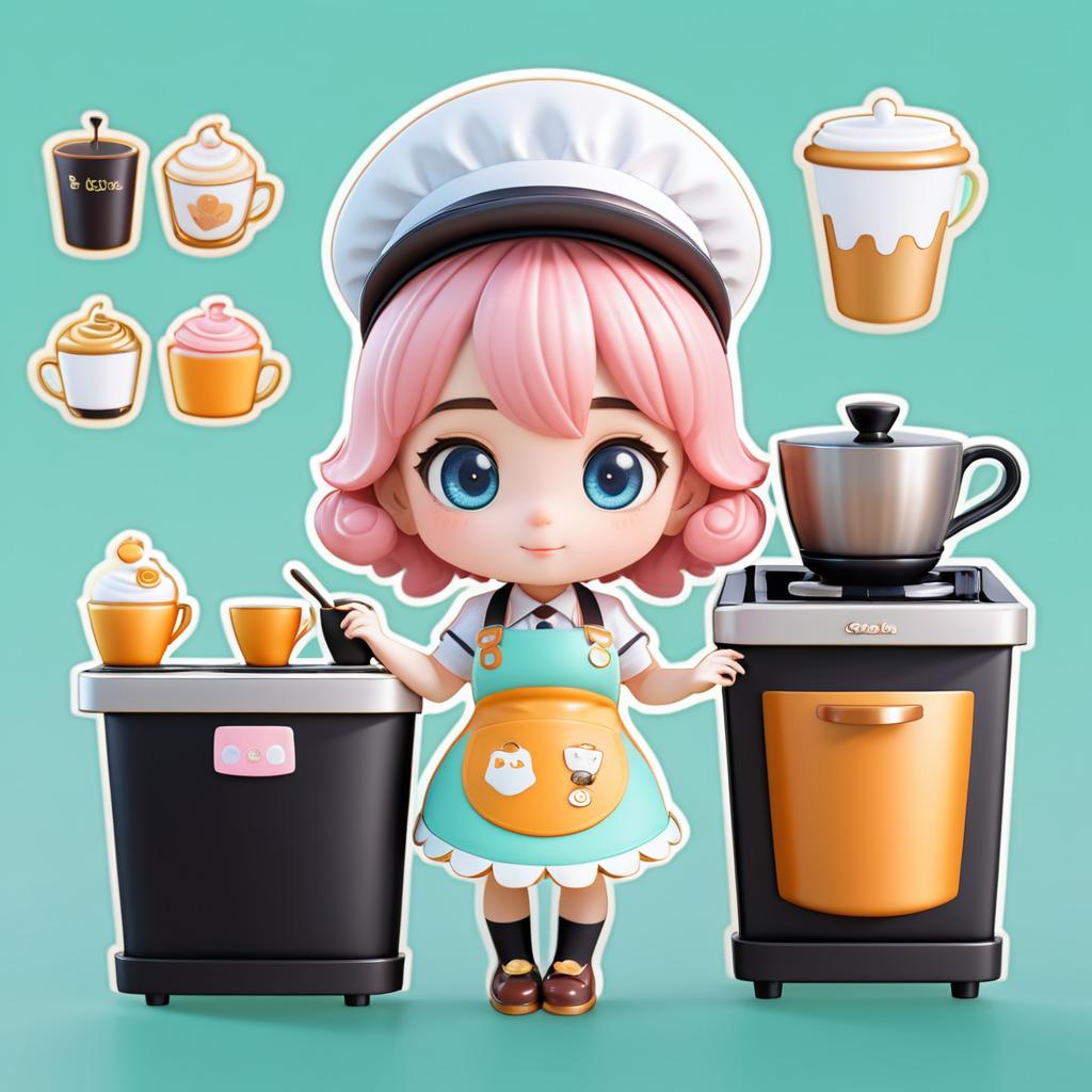 Charming Chibi Barista at Home