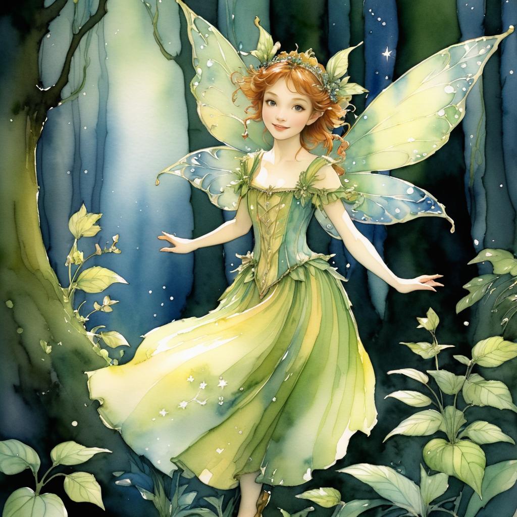 Enchanting Fairy Portrait in a Magical Forest