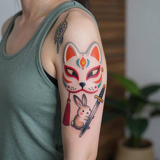 Vibrant Tattoo Art on Upper Arm