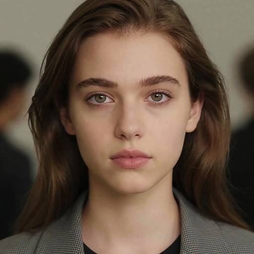 Young Woman Close-Up Portrait