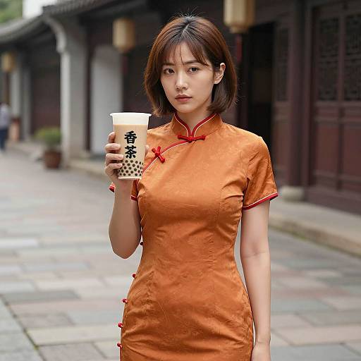 Photorealistic Adult Boba Tea Costume