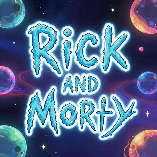Rick and Morty Slime Font Design